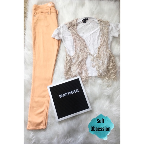 Soft Obsession Peach Jeggings - Picture 1 of 6